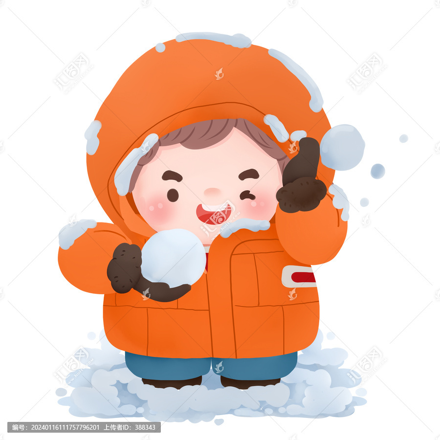 卡通打雪仗兒童勇闖哈爾濱沙糖桔