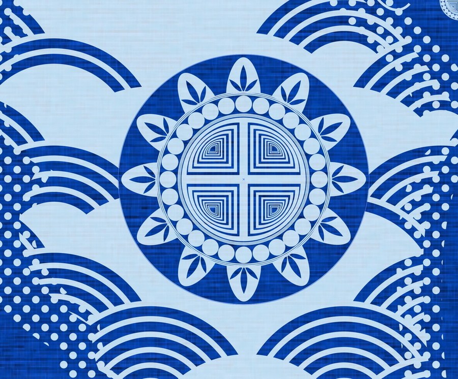 蠟染AI矢量圖
