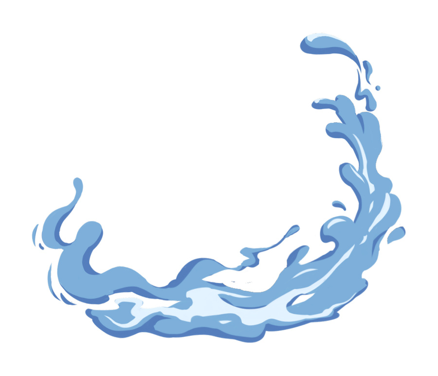 手繪海浪形狀