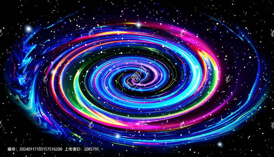 炫彩旋渦星空