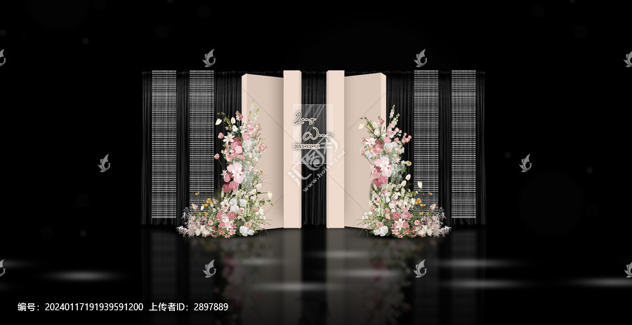 香檳色簡(jiǎn)約泰式婚禮效果圖