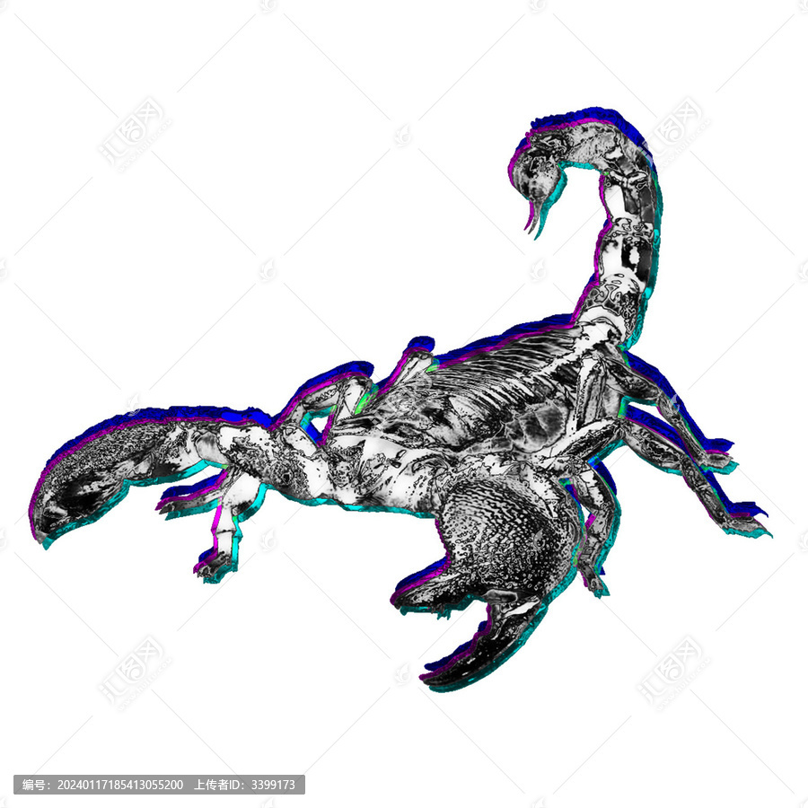 蝎子機(jī)甲風(fēng)創(chuàng)意免扣小元素