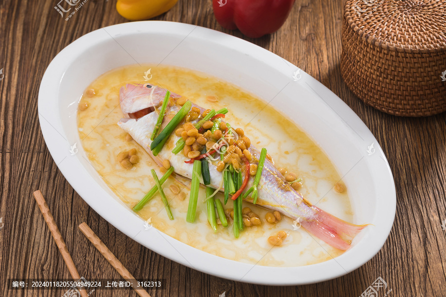 黃豆醬蒸金線魚(yú)-匯圖網(wǎng) fosd68.com 黃豆醬蒸金線魚(yú)