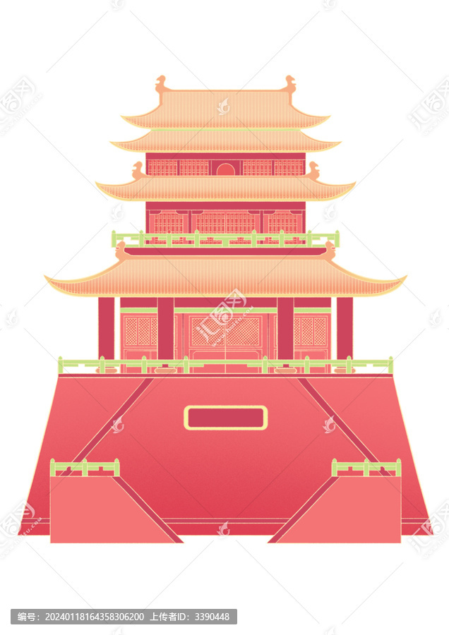 國(guó)潮風(fēng)中式建筑元素