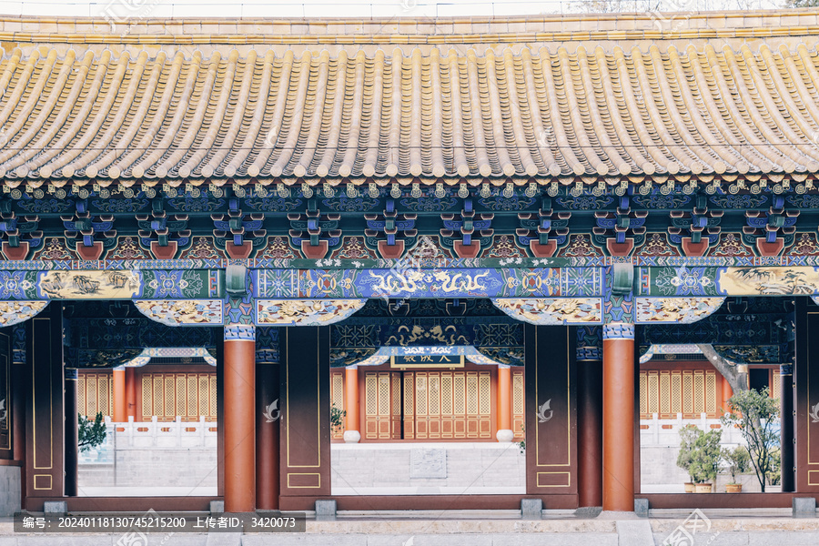 古典中式宫殿建筑云南昆明文庙