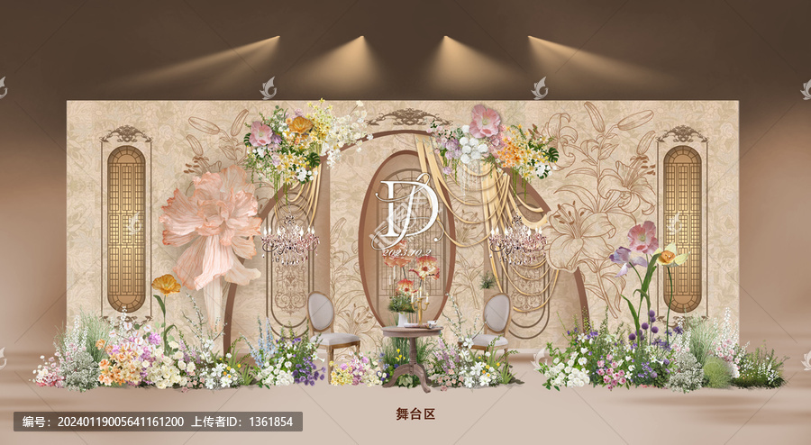 法式花園風(fēng)格婚禮迎賓區(qū)