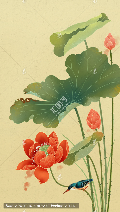 古風(fēng)荷花