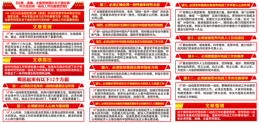 新時代黨的統(tǒng)一戰(zhàn)線工作