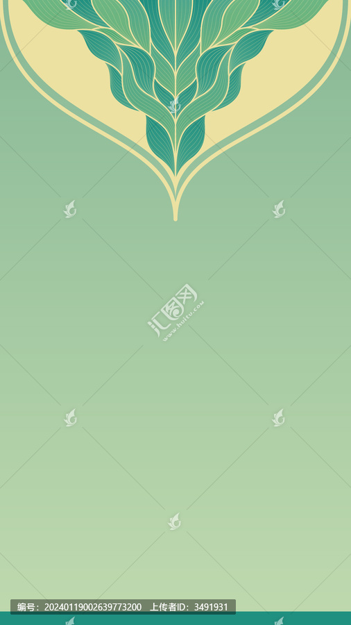 國風(fēng)背景綠色