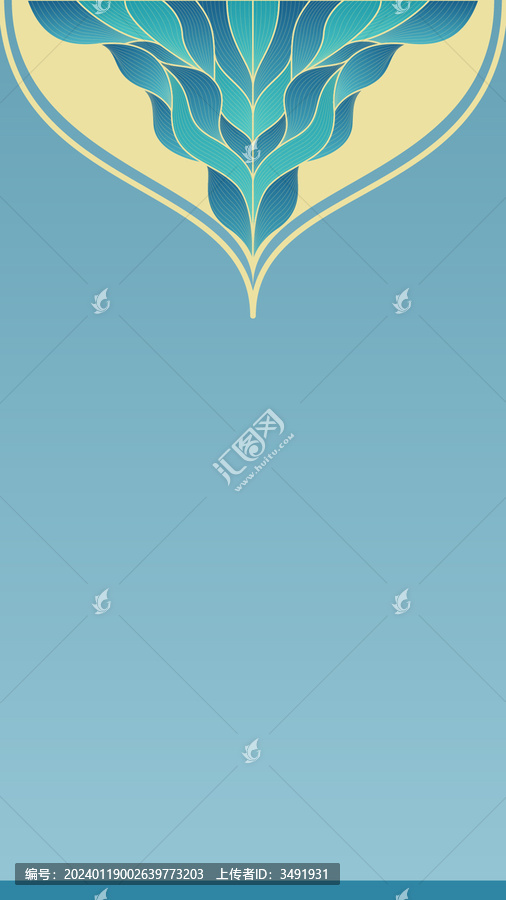 國風(fēng)背景藍(lán)色