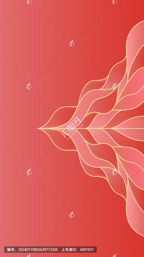 國風(fēng)背景紅色