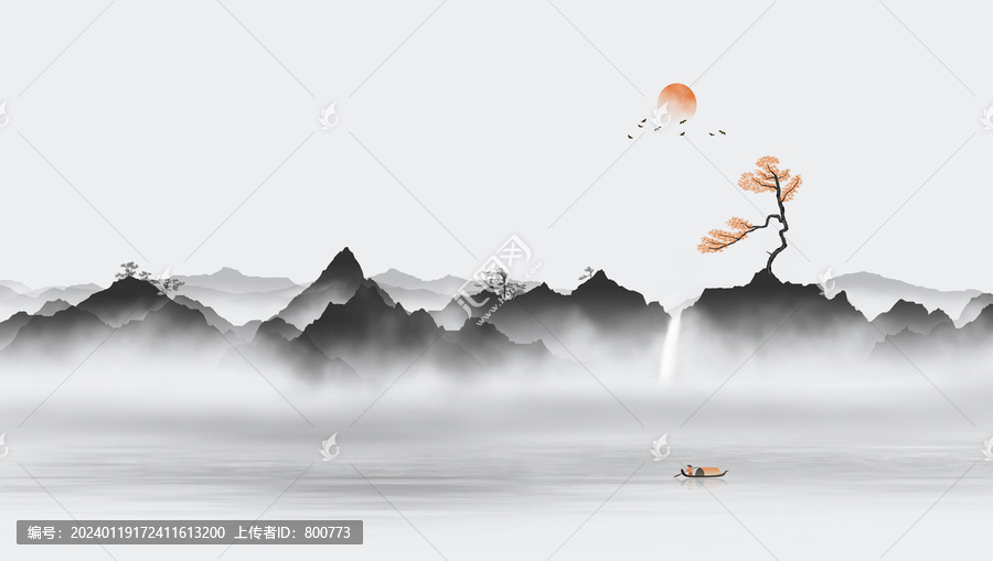 極簡禪意新中式水墨風(fēng)