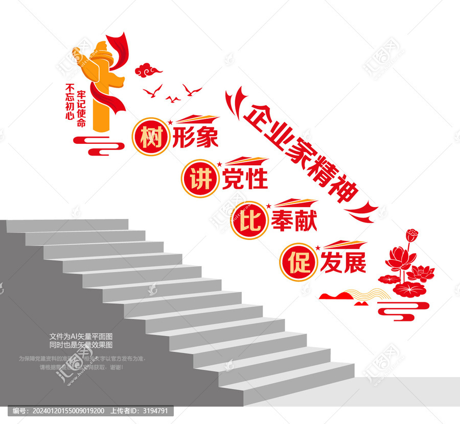 企業(yè)家精神樓梯墻