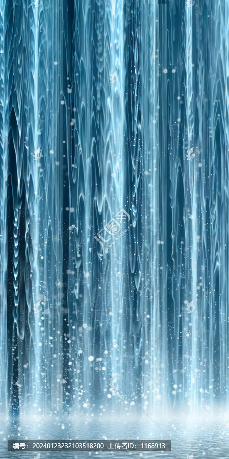 發(fā)財(cái)瀑布裝飾畫