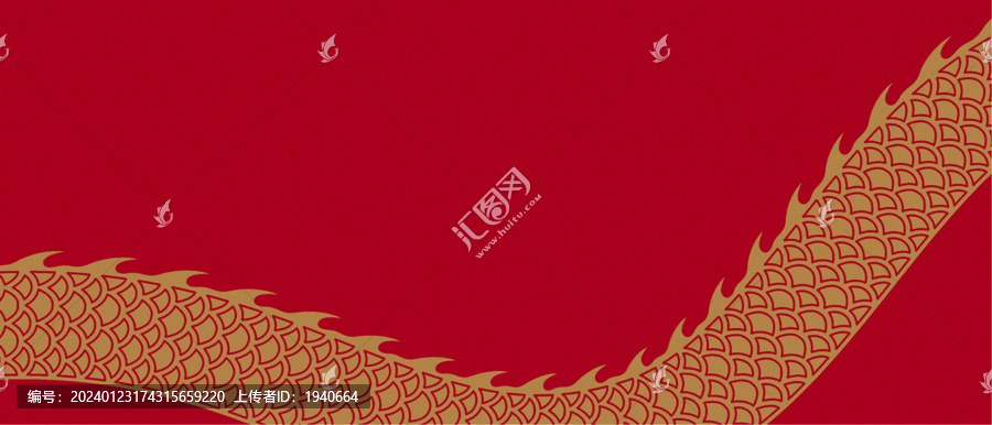 龍年背景矢量