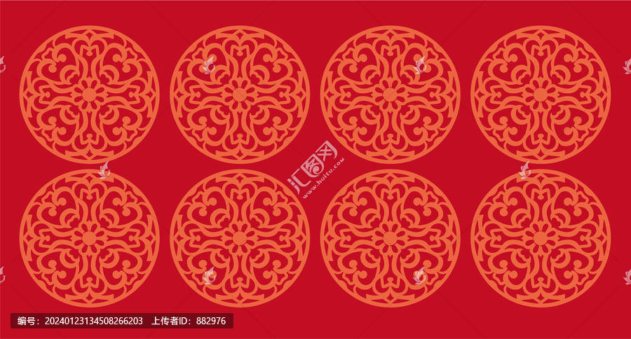 復(fù)古青花紋