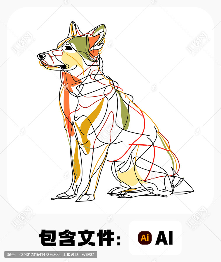 狗插畫