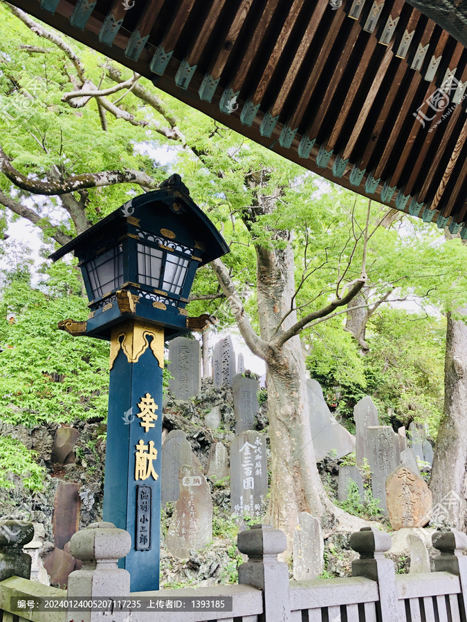 日本成田山新胜寺里的日式宫灯