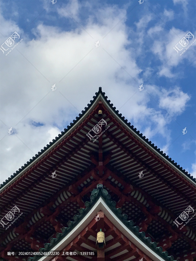 日本古建筑日式古建筑飞檐斗拱