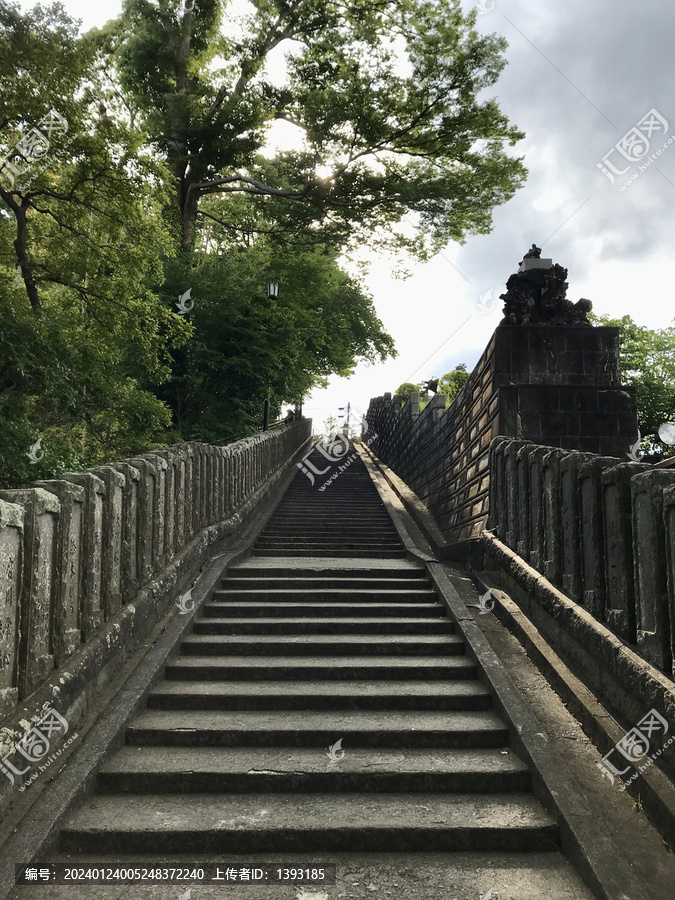 日本成田山新胜寺里的台阶