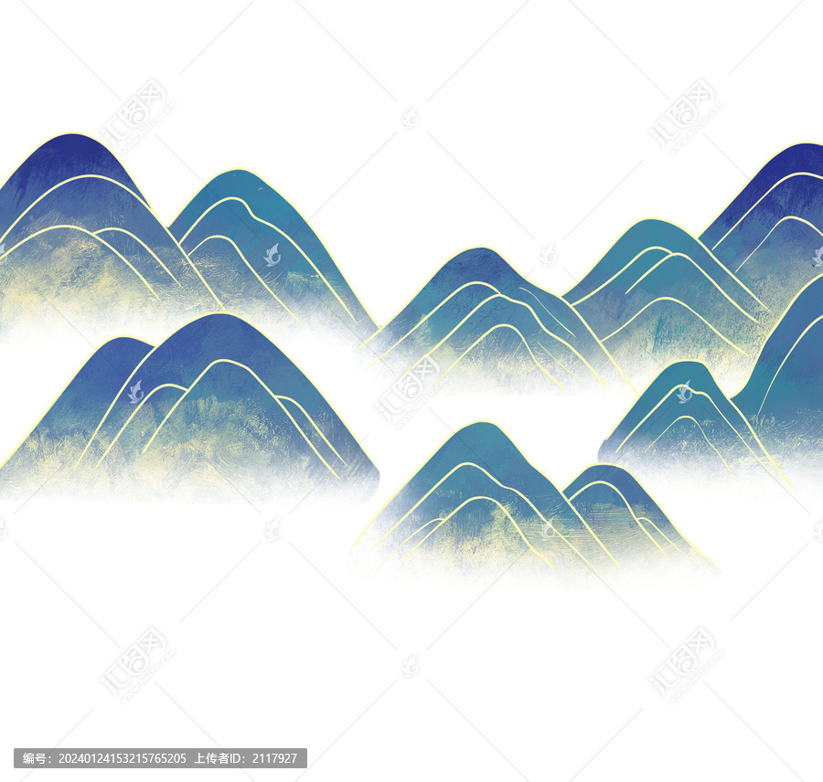 國潮風(fēng)群山