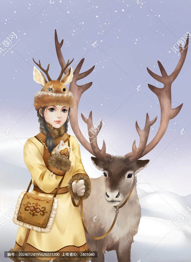 鄂倫春族少女