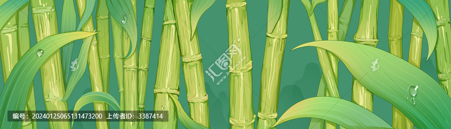 國風白甘蔗手繪插畫