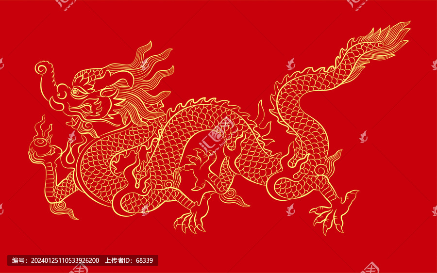 龍年龍圖騰傳統(tǒng)紋樣
