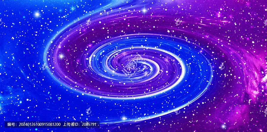 藍(lán)紫旋渦星空