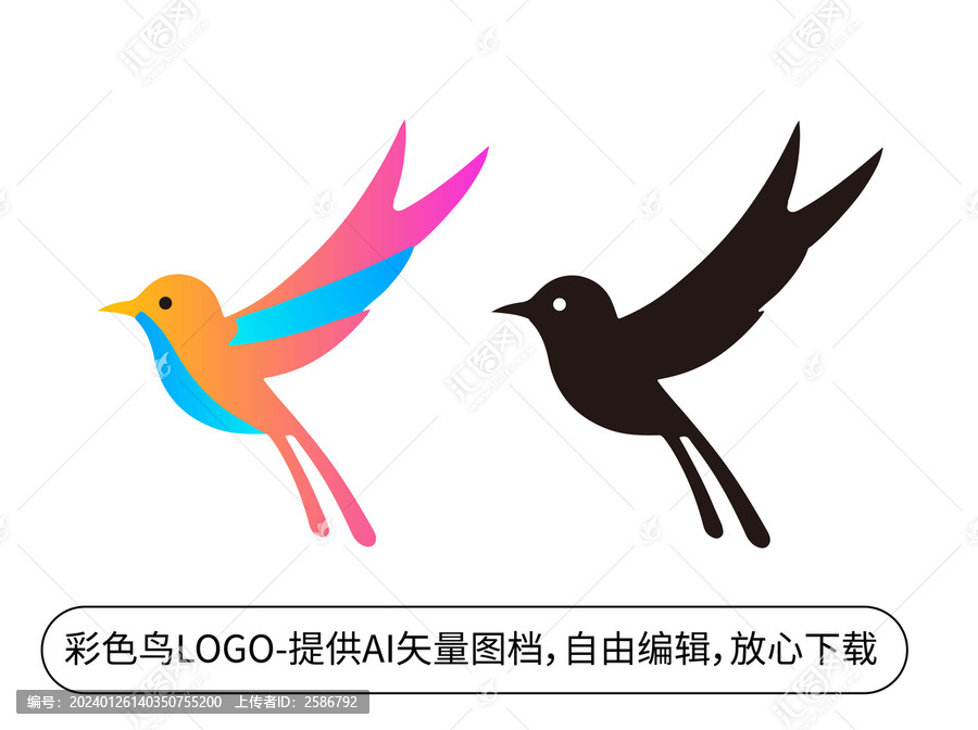 彩色小鳥LOGO