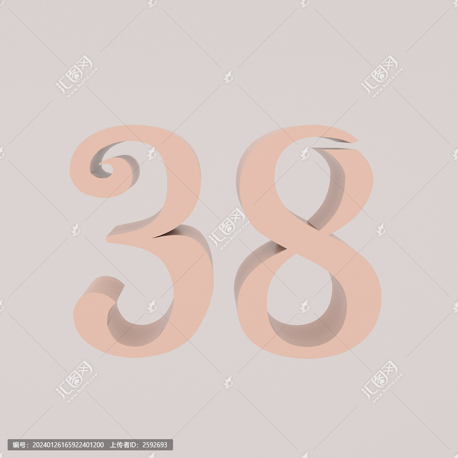 c4d建模渲染38字體設(shè)計