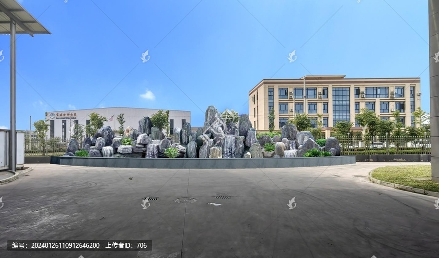 庭院泰山石假山效果圖設(shè)計(jì)方案