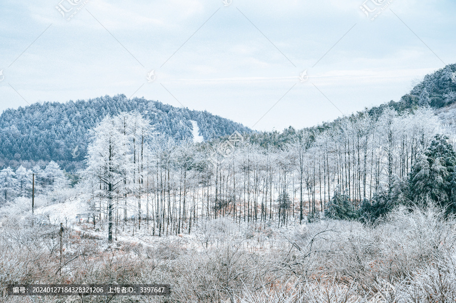 四明山雪景