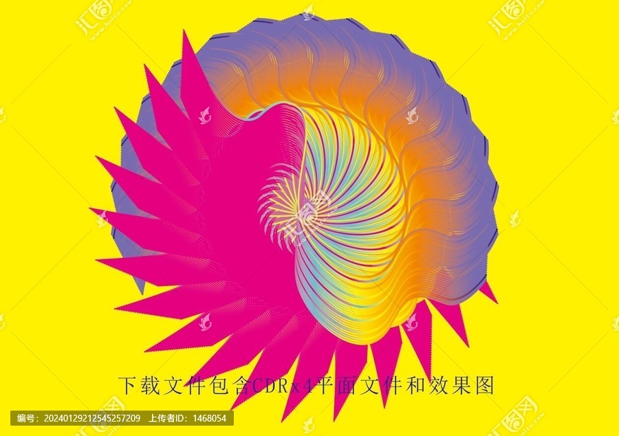 矢量弧度線條條紋花紋
