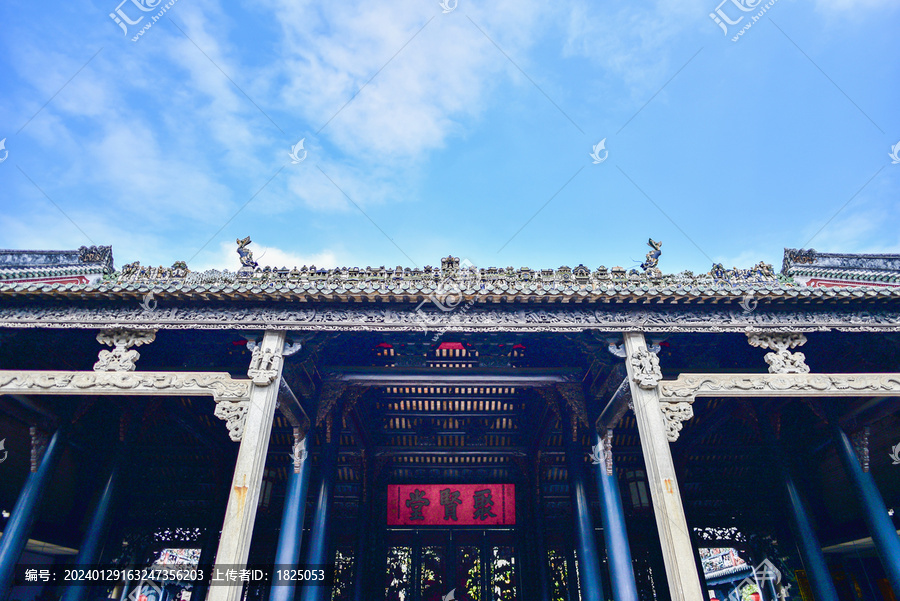 广州陈家祠古建筑空间风光