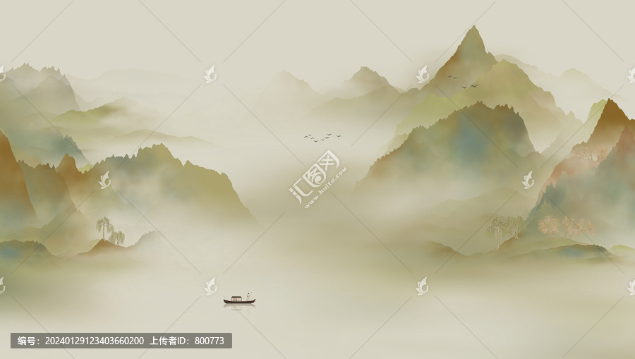 新中式寫意山水