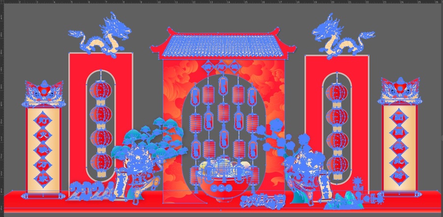 龍年元宵節(jié)布置