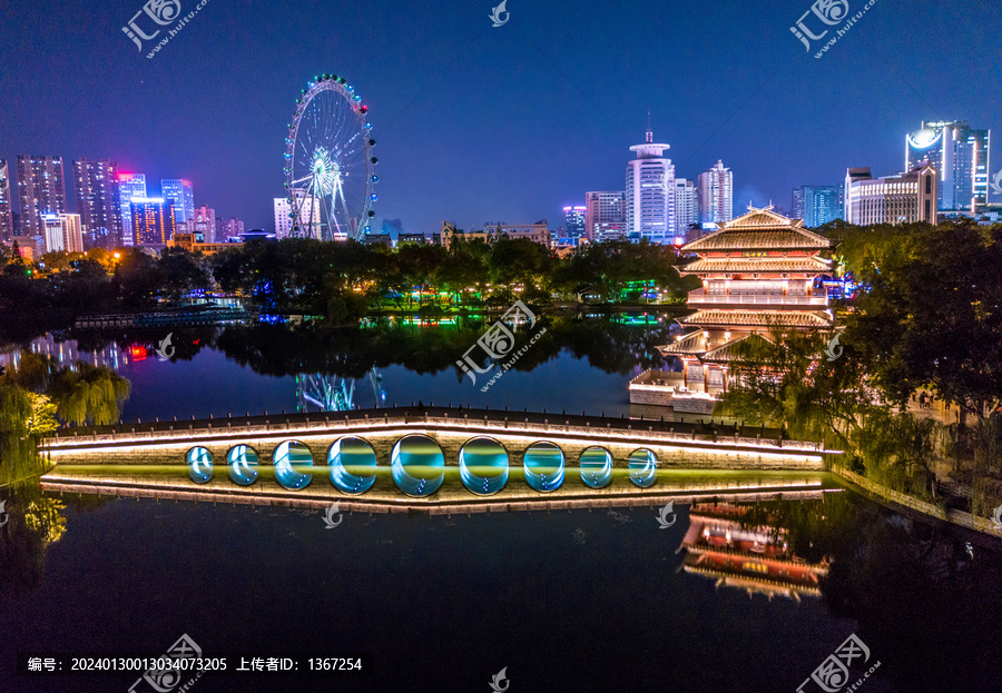 逍遥津夜景