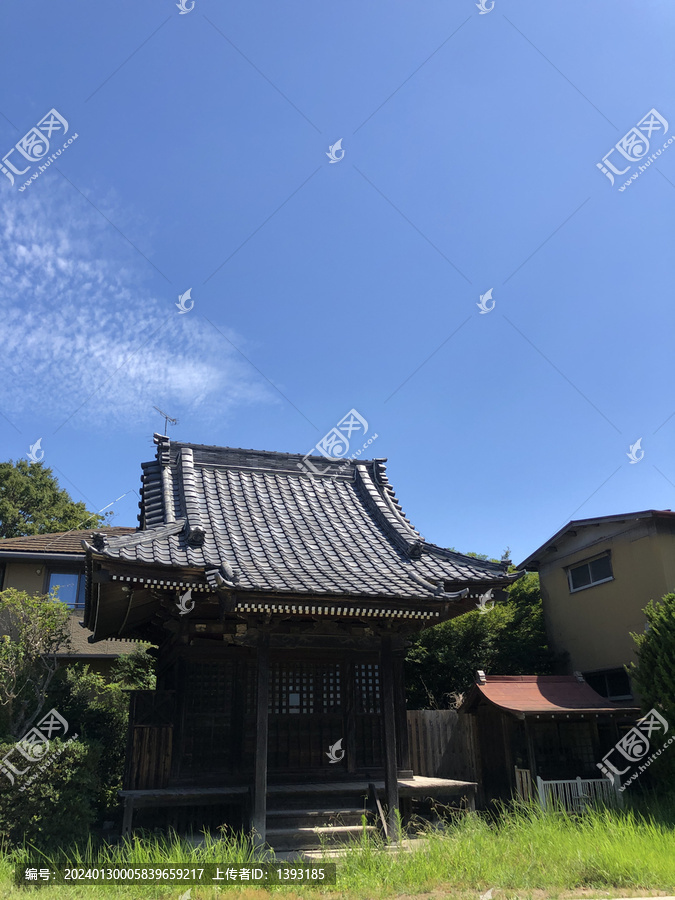 日本神社木建筑木亭子