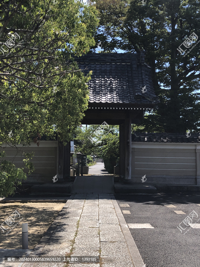 日本茨城县龙崎市大统禅寺大门