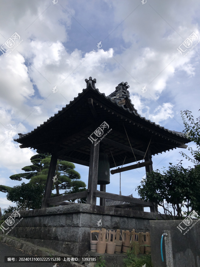 日本瑞龙山来见寺撞钟亭