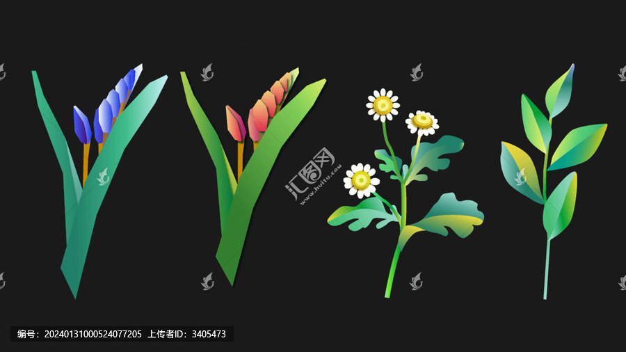 綠色植物矢量素材