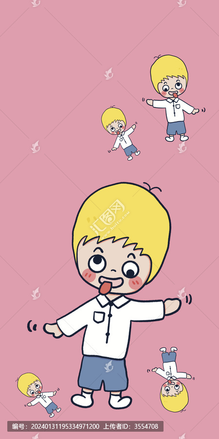 卡通男孩手機殼