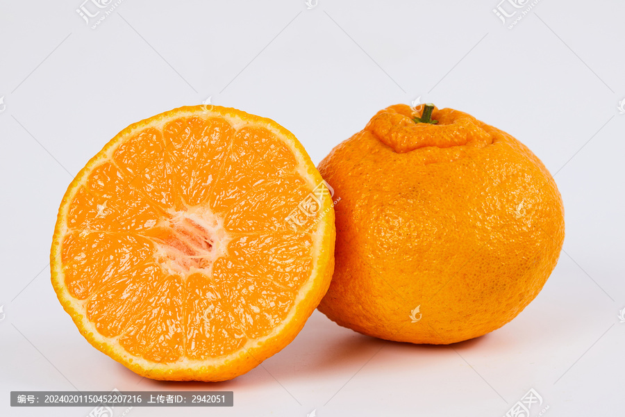 丑橘白底图