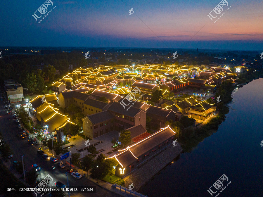 临泉顺河老街夜景