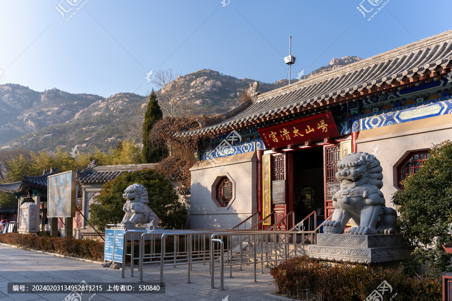 青岛崂山寺庙建筑遗址