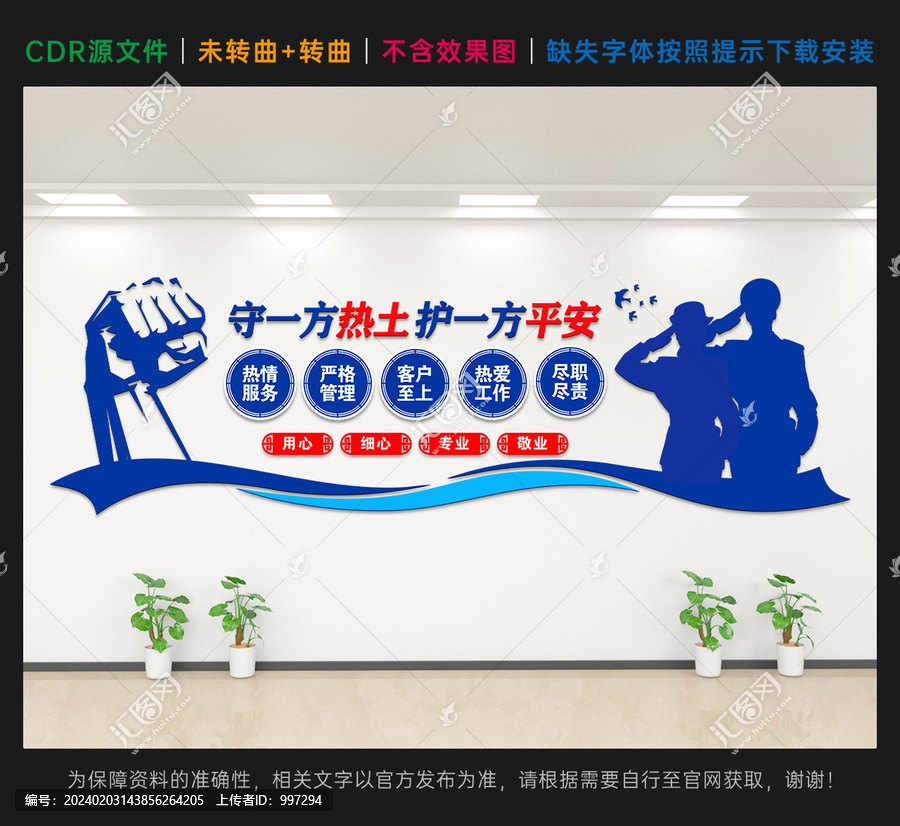 保安公司形象墻
