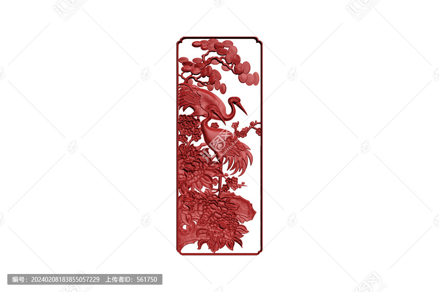 花鳥圖案雕刻