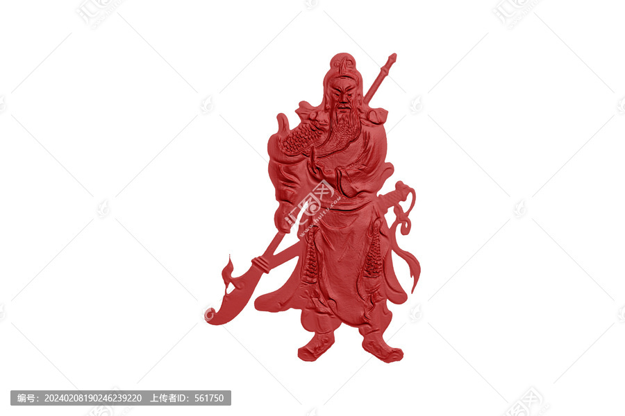 關(guān)羽花紋圖案雕刻
