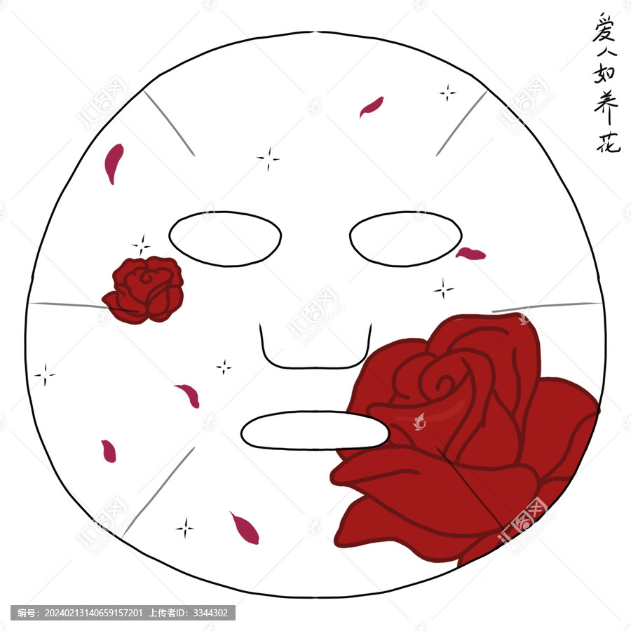 玫瑰面膜愛(ài)人如養(yǎng)花
